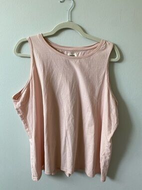PACT 100% Organic Cotton Light Pink Sleeveless Cotton Tank XXL